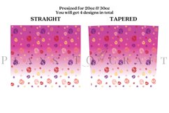 bundle 6 spring flower skinny tumbler sublimation design for 20oz and 30oz skinny tumbler sublimation wrap
