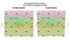 bundle 6 spring flower skinny tumbler sublimation design for 20oz and 30oz skinny tumbler sublimation wrap