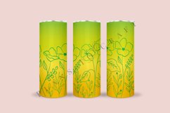 bundle 6 spring flower skinny tumbler sublimation design for 20oz and 30oz skinny tumbler sublimation wrap
