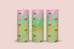 bundle 6 spring flower skinny tumbler sublimation design for 20oz and 30oz skinny tumbler sublimation wrap