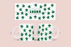 bundle 6 st patricks day coffee mug sublimation wrap glass mug wrap svg presized for 11oz and 15oz glass ready to cut and sublimation files