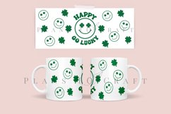 bundle 6 st patricks day coffee mug sublimation wrap glass mug wrap svg presized for 11oz and 15oz glass ready to cut and sublimation files