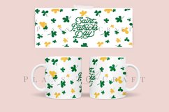 bundle 6 st patricks day coffee mug sublimation wrap glass mug wrap svg presized for 11oz and 15oz glass ready to cut and sublimation files