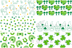 Bundle 6 St Patricks Day Libbey Glass Can Wrap SVG 16oz 20oz Product Image 3