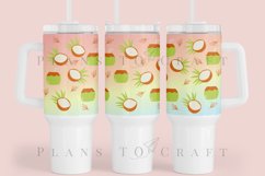 bundle 6 summer 40oz tumbler sublimation full wrap high resolution transparant background