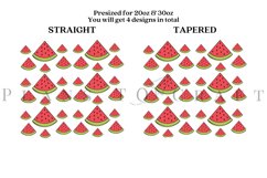 bundle 6 summer fruit pattern skinny tumbler sublimation design for 20oz and 30oz skinny tumbler sublimation wrap