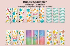 bundle 6 summer skinny tumbler sublimation design for 20oz and 30oz skinny tumbler sublimation wrap