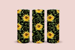 bundle 6 sunflower skinny tumbler sublimation design for 20oz and 30oz skinny tumbler sublimation wrap
