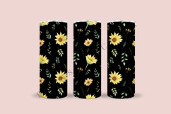 bundle 6 sunflower skinny tumbler sublimation design for 20oz and 30oz skinny tumbler sublimation wrap