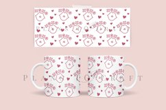 bundle 6 valentine heart love coffee glass wrap svg glass mug svg presized for 11oz and 15oz glass ready to cut and sublimation files