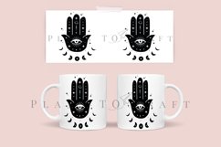 bundle 6 witchy hand celestial moon coffee glass wrap svg glass mug svg presized for 11oz and 15oz glass ready to cut and sublimation files
