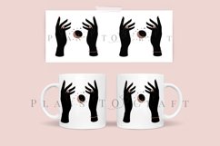 bundle 6 witchy hand celestial moon coffee glass wrap svg glass mug svg presized for 11oz and 15oz glass ready to cut and sublimation files