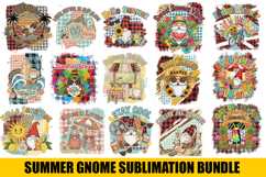 Summer Gnome Sublimation PNG Bundle Product Image 1