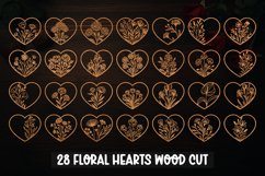 28 Wood Cut Valentine Heart SVG I Paper Cut Valentine Heart Product Image 1