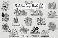Floral Book SVG PNG Bundle Vol. 1 Product Image 1