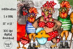 Funny Summer farm Animals Sublimation Bundle PNG Product Image 6