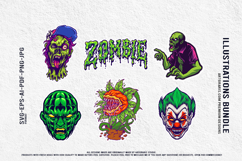 Scary clown zombie horror plant creepy undead monster Mascot Product Image 4