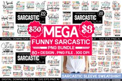 Funny Sarcastic Png Bundle / 80 designs Product Image 1