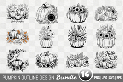 Pumpkin Fall Autumn SVG PNG Bundle Product Image 1