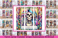 Skeleton tarot cards Tumbler wraps BUNDLE PNG, 20 oz. Product Image 1