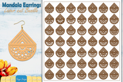 50 Design Earrings Laser Cut | Mandala Earrings Design Bundl Product Image 1