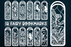 12 Fairy Bookmarks Paper cut SVG Laser cut,Cricut,Silhouette Product Image 1