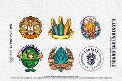 Irish Holiday Beer Celebration With Leprechaun Vector Mascot Product Image 4