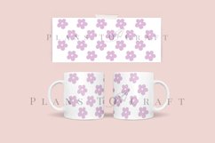 bundle 8 daisy coffee mug glass wrap svg 11oz 15oz mug svg presized for 11oz 15oz glass ready to cut and sublimation files