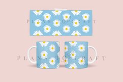 bundle 8 daisy coffee mug glass wrap svg 11oz 15oz mug svg presized for 11oz 15oz glass ready to cut and sublimation files