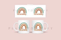 bundle 8 teachers day boho teacher coffee mug glass wrap svg 11oz 15oz mug svg presized for 11oz 15oz glass ready to cut and sublimation files