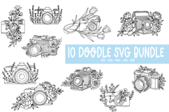 10 Camera Line Art Cut Files Product Image 1