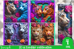 3d lion plaster texture 20oz tumbler Sublimation SEEMLESS Product Image 1