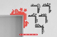 Easter Door Corner - Easter Decoration Lasercut Product Image 1