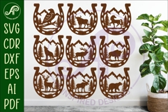 Horse Shoe animal wall sign Bundle Product Image 1