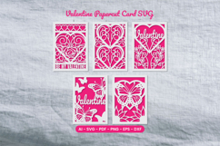 Valentine Papercut Card SVG Product Image 1