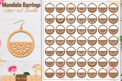 50 Design Earrings Laser Cut | Mandala Earrings Design Bundl Product Image 1