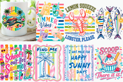 Summer Vibes Retro Beach Bundle PNG Product Image 1