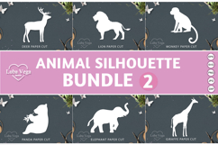 BUNDLE Animal silhouette / BUNDLE paper cut Product Image 1