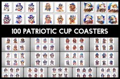 Patriotic Animals Cup Coasters I Patriotic Cup Coasters Product Image 1