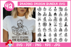 42 Reading designs bundle SVG, Reading SVG Product Image 1