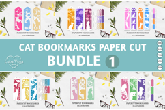 BUNDLE cat bookmark paper cut/ BUNDLE Cat Bookmark Product Image 1