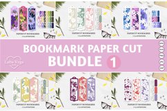 BUNDLE flower bookmark paper cut/ BUNDLE Bookmark Product Image 1