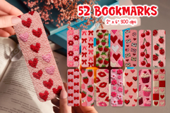 Valentine’s Day Bookmark Bundle Latch Hook Yarn Sublimation Product Image 1