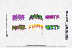 Grunge horror lettering death zombie monster clown party Product Image 4