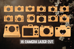 16 Minimalist Cameras Laser Cut Design Product Image 1