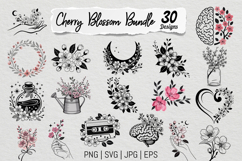 Cherry Blossom SVG PNG Bundle Product Image 1
