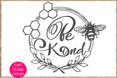 Bee Kind svg, bee svg, Kind svg, Cute svg, summer svg Product Image 1