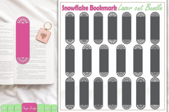 20 Design Snowflake Mandala Bookmark Papercut Svg Bundle Product Image 1