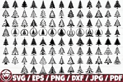 Christmas Tree Silhouette x100 BUNDLE Product Image 1