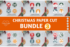 Bundle laser Cut Christmas SVG / Bundle christmas ornaments Product Image 1